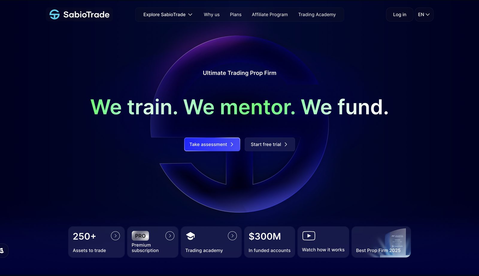 SabioTrade ہوم پیج